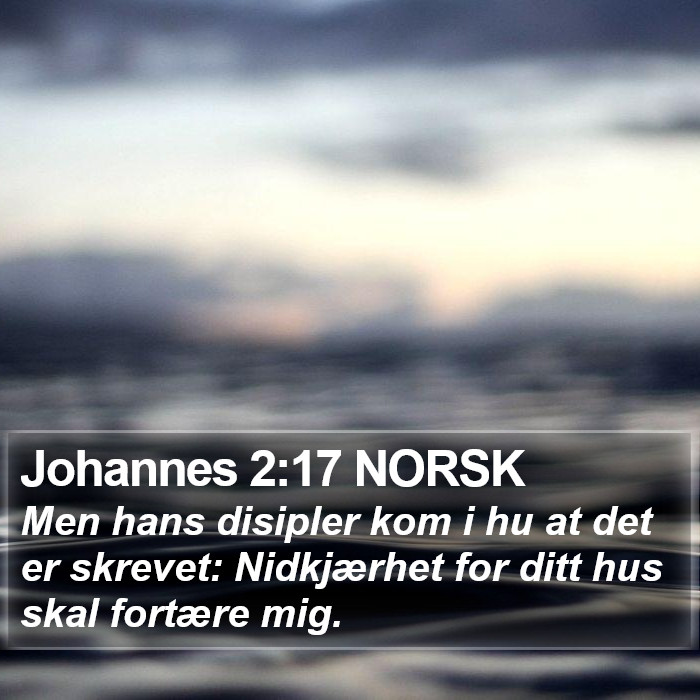 Johannes 2:17 NORSK Bible Study