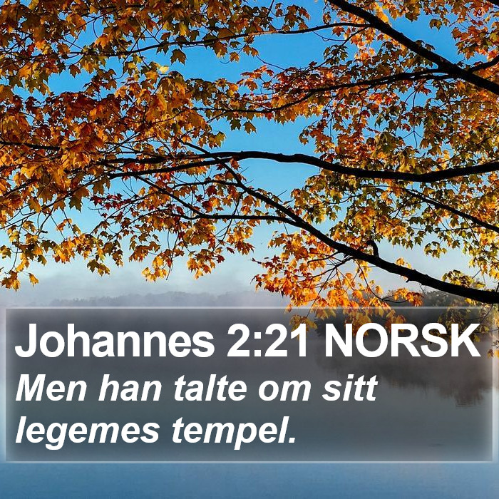 Johannes 2:21 NORSK Bible Study