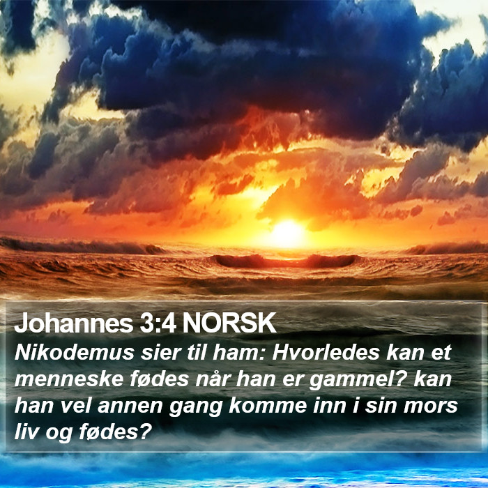 Johannes 3:4 NORSK Bible Study