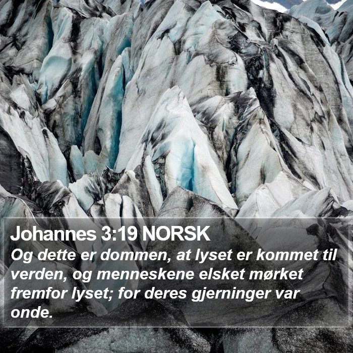 Johannes 3:19 NORSK Bible Study