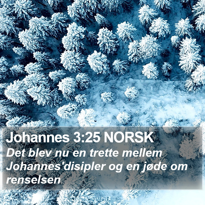 Johannes 3:25 NORSK Bible Study