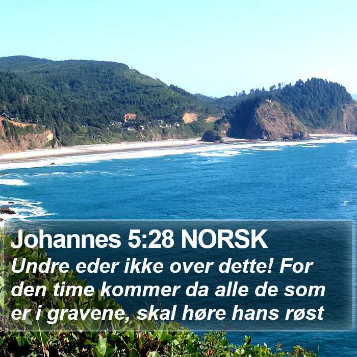 Johannes 5:28 NORSK Bible Study