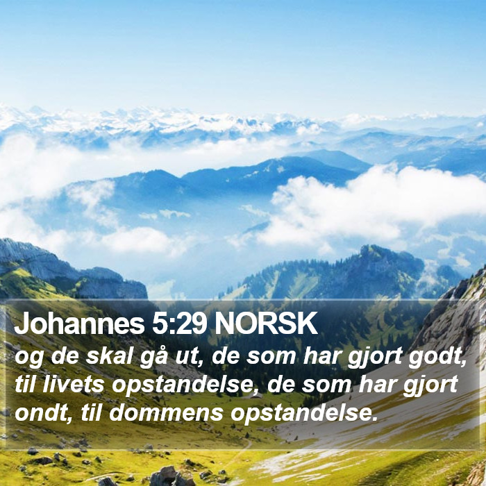 Johannes 5:29 NORSK Bible Study