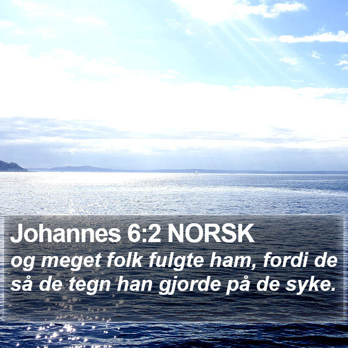 Johannes 6:2 NORSK Bible Study