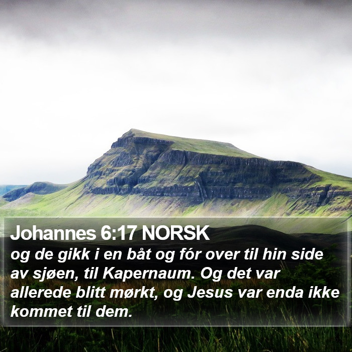 Johannes 6:17 NORSK Bible Study