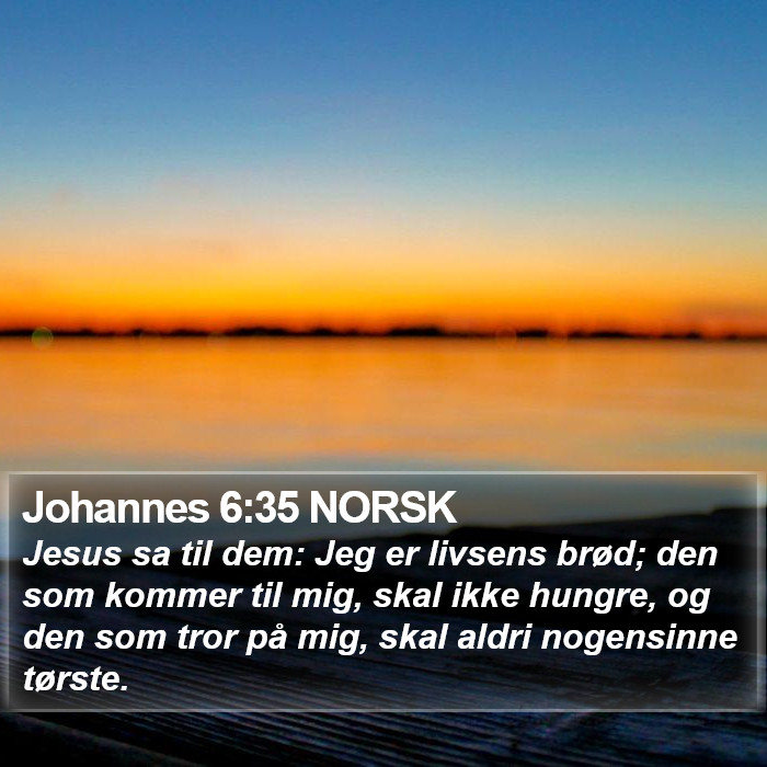 Johannes 6:35 NORSK Bible Study