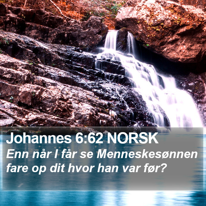 Johannes 6:62 NORSK Bible Study