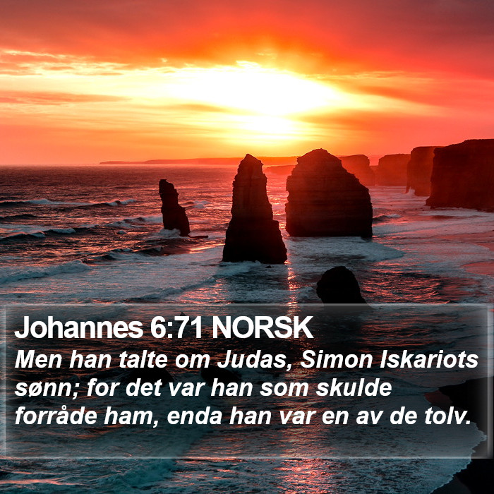 Johannes 6:71 NORSK Bible Study