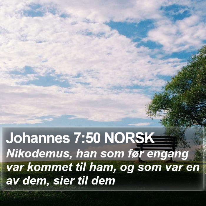 Johannes 7:50 NORSK Bible Study