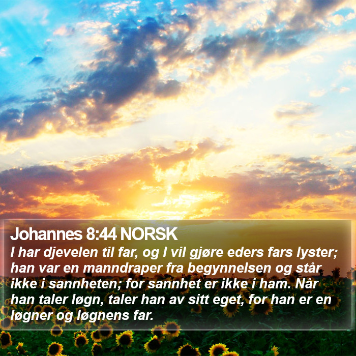 Johannes 8:44 NORSK Bible Study