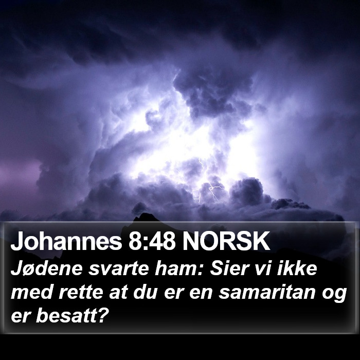Johannes 8:48 NORSK Bible Study
