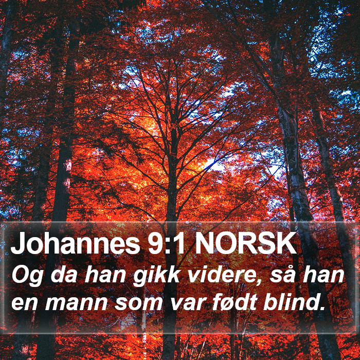 Johannes 9:1 NORSK Bible Study
