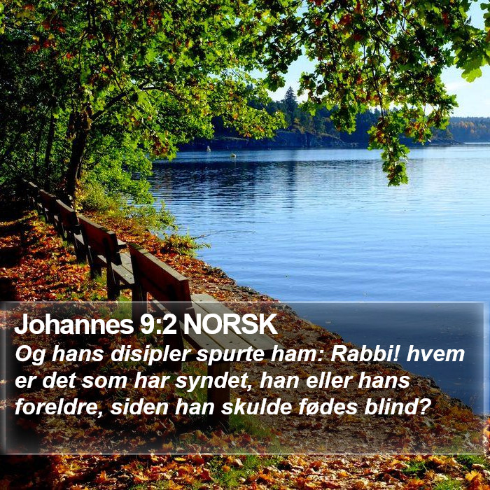 Johannes 9:2 NORSK Bible Study