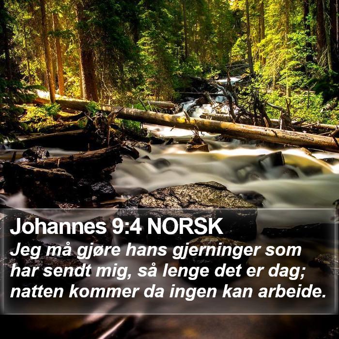 Johannes 9:4 NORSK Bible Study