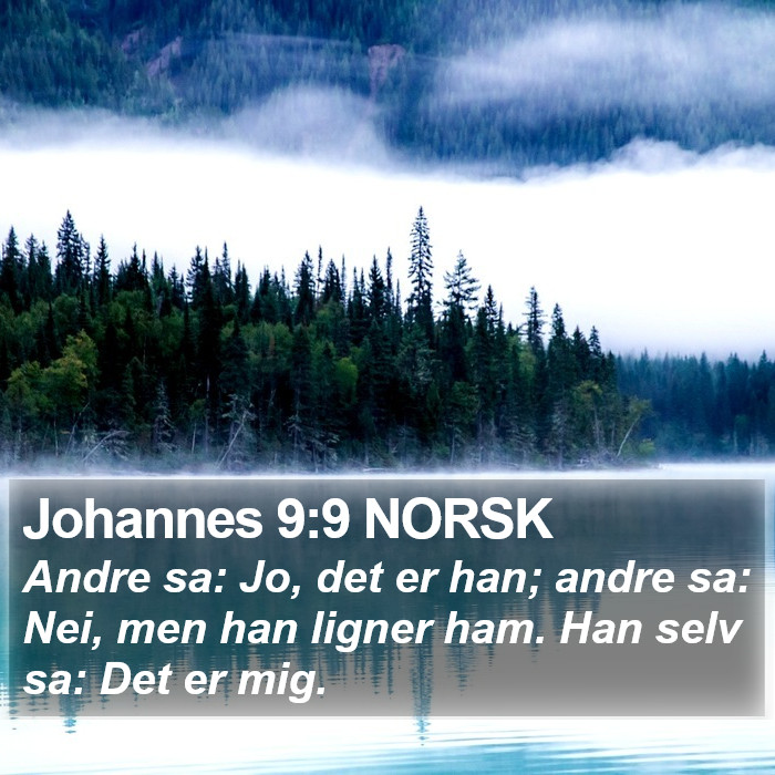 Johannes 9:9 NORSK Bible Study