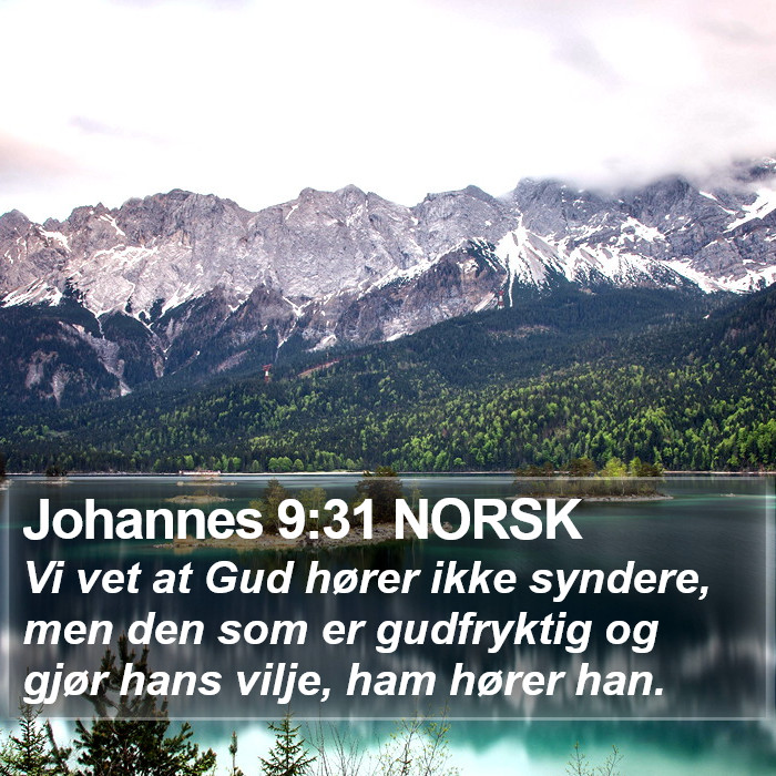 Johannes 9:31 NORSK Bible Study