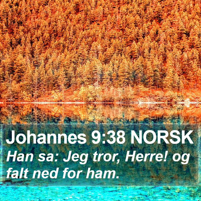 Johannes 9:38 NORSK Bible Study