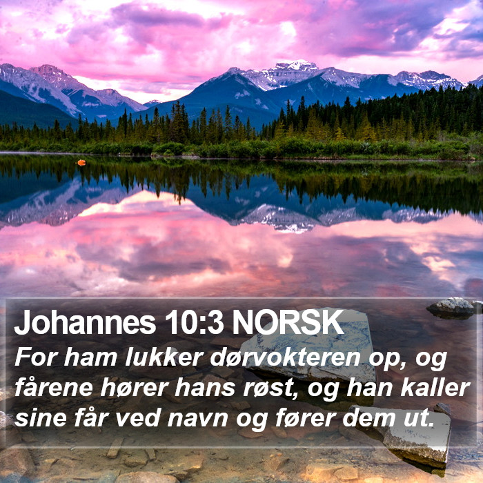 Johannes 10:3 NORSK Bible Study