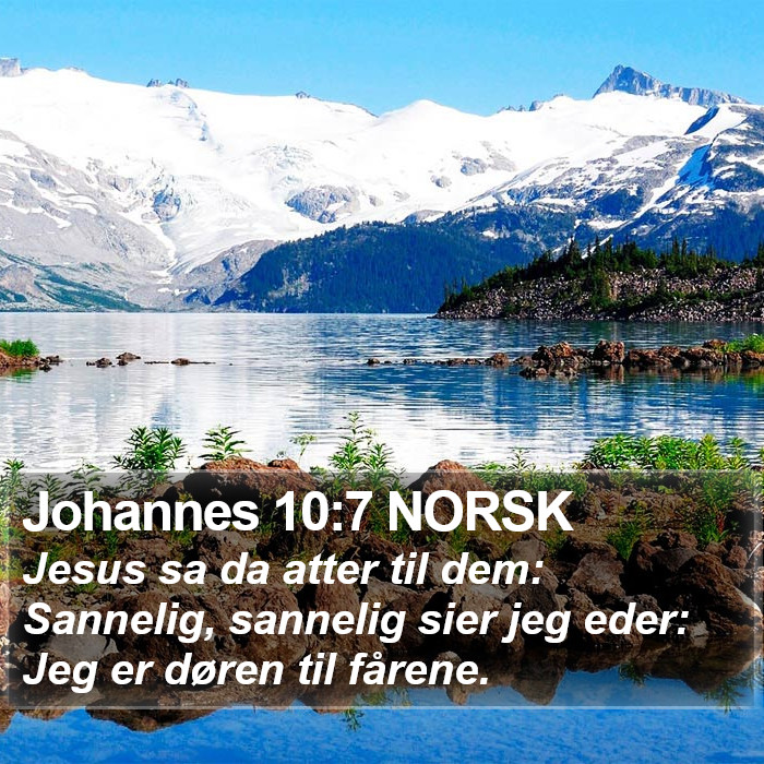 Johannes 10:7 NORSK Bible Study