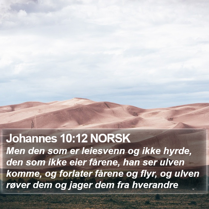 Johannes 10:12 NORSK Bible Study