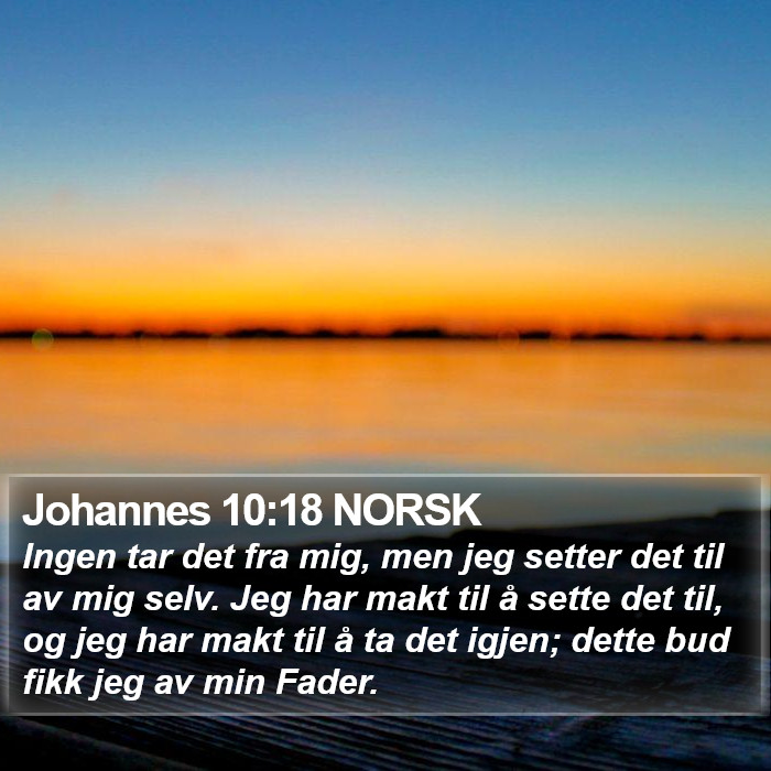 Johannes 10:18 NORSK Bible Study