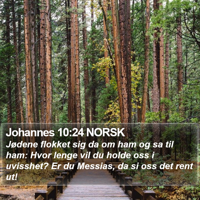 Johannes 10:24 NORSK Bible Study