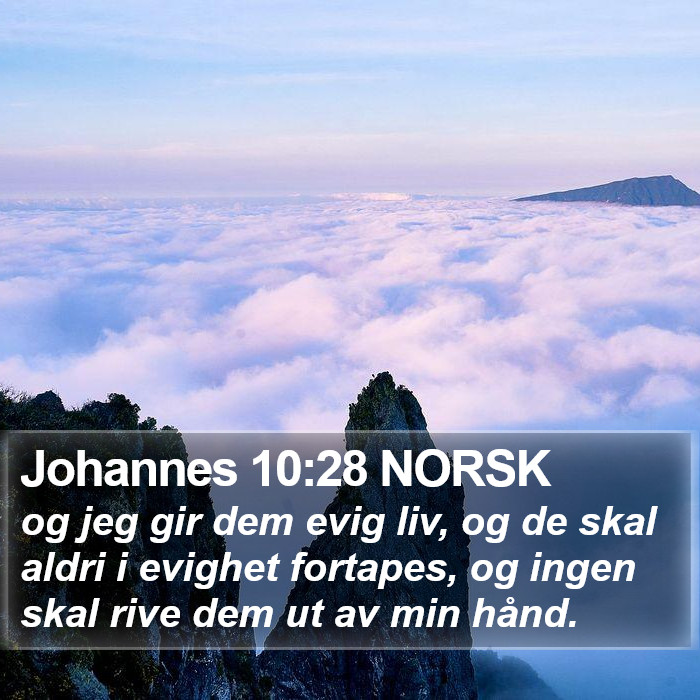 Johannes 10:28 NORSK Bible Study