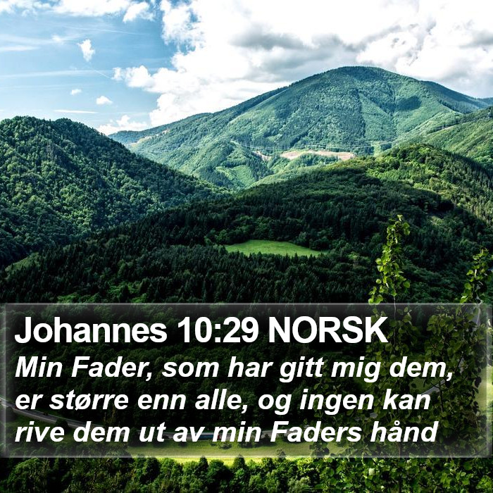 Johannes 10:29 NORSK Bible Study