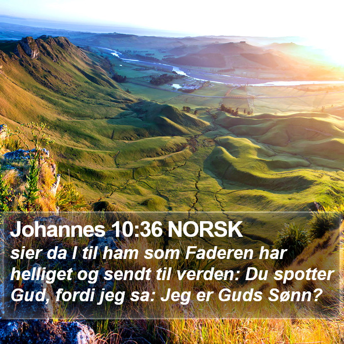 Johannes 10:36 NORSK Bible Study