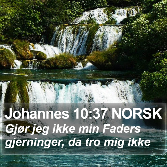 Johannes 10:37 NORSK Bible Study