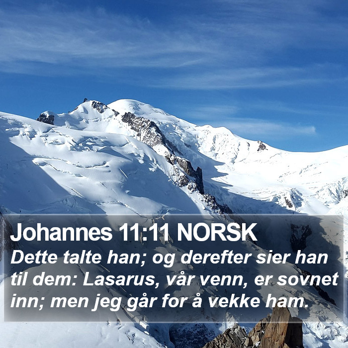 Johannes 11:11 NORSK Bible Study