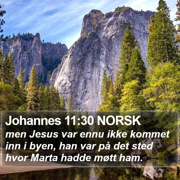 Johannes 11:30 NORSK Bible Study