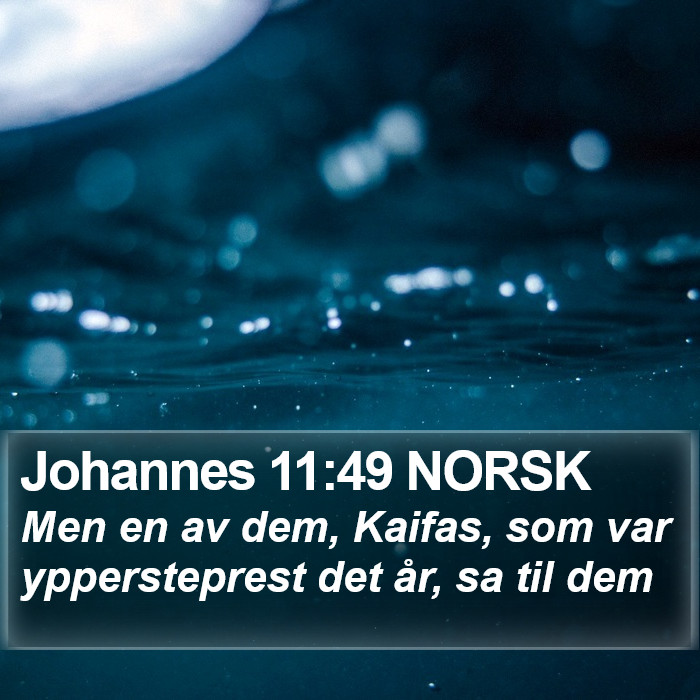 Johannes 11:49 NORSK Bible Study