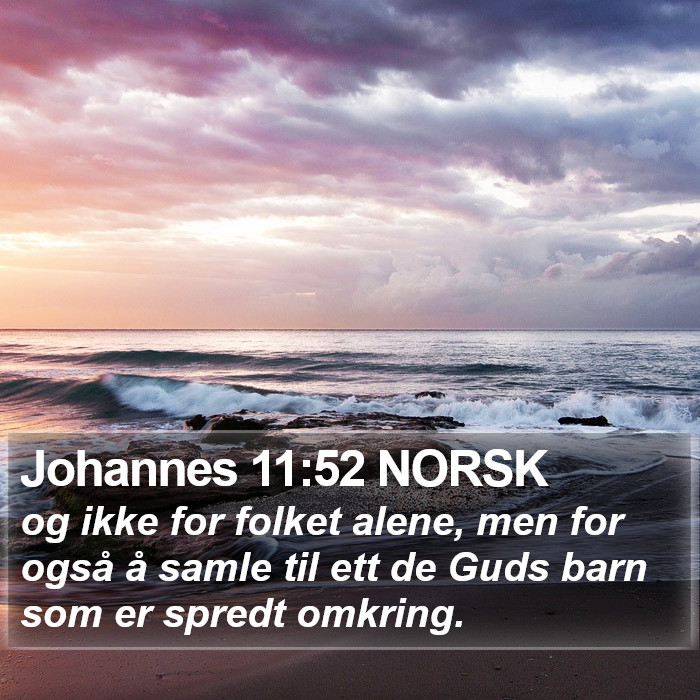 Johannes 11:52 NORSK Bible Study