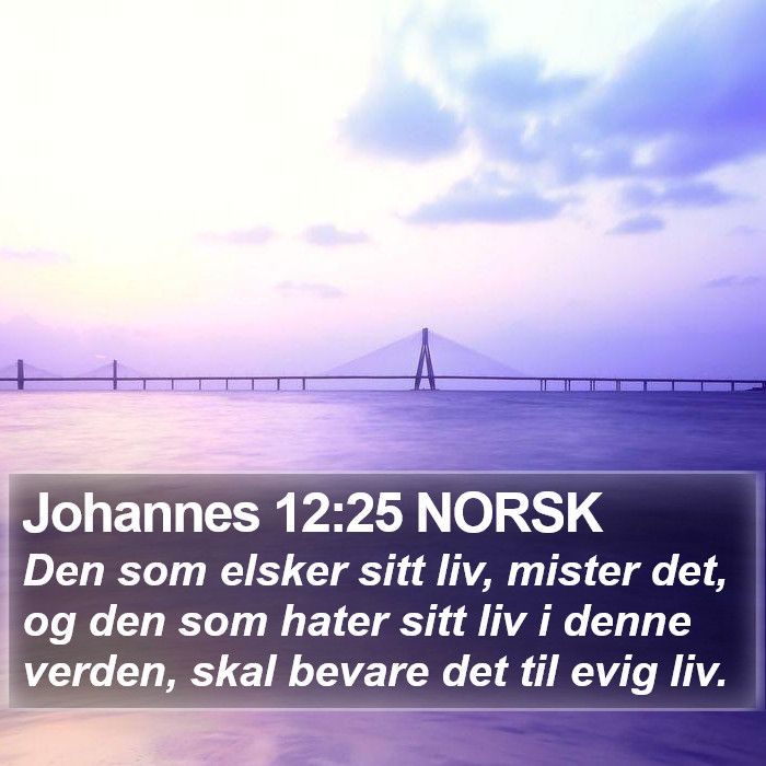 Johannes 12:25 NORSK Bible Study