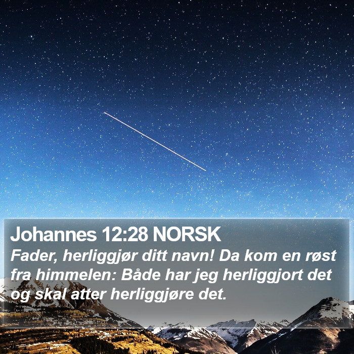 Johannes 12:28 NORSK Bible Study