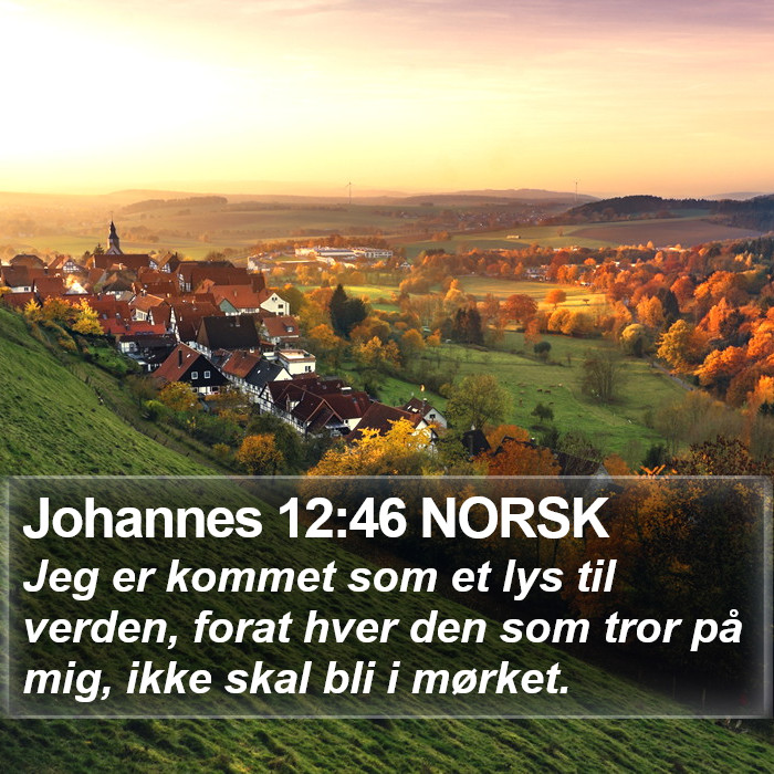 Johannes 12:46 NORSK Bible Study