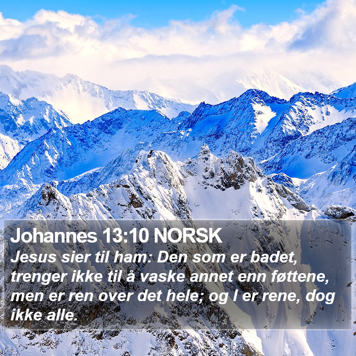 Johannes 13:10 NORSK Bible Study