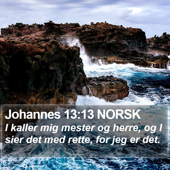 Johannes 13:13 NORSK Bible Study