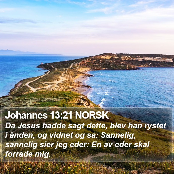 Johannes 13:21 NORSK Bible Study