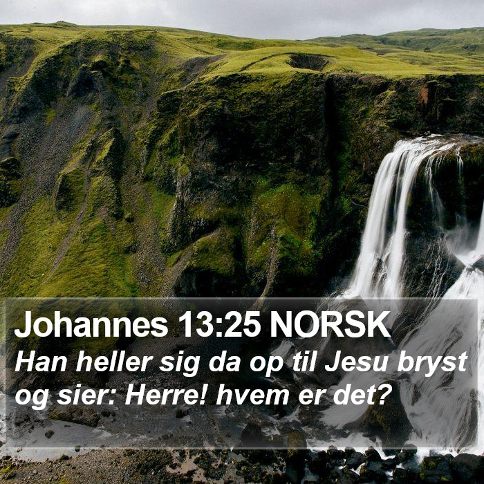 Johannes 13:25 NORSK Bible Study
