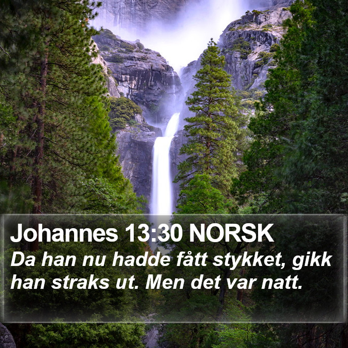 Johannes 13:30 NORSK Bible Study