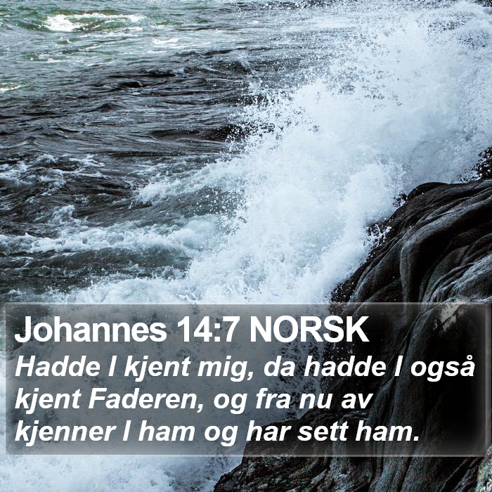 Johannes 14:7 NORSK Bible Study