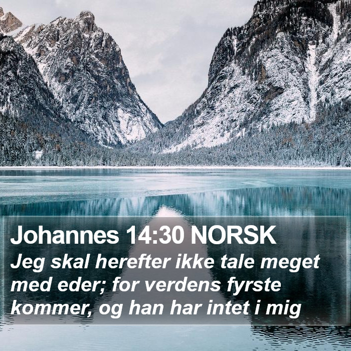 Johannes 14:30 NORSK Bible Study