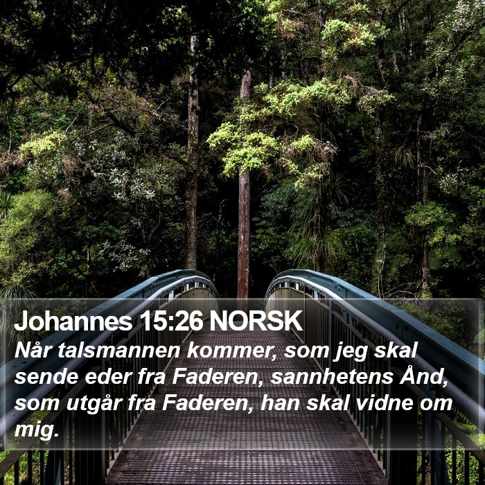 Johannes 15:26 NORSK Bible Study