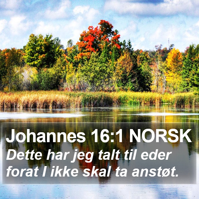 Johannes 16:1 NORSK Bible Study