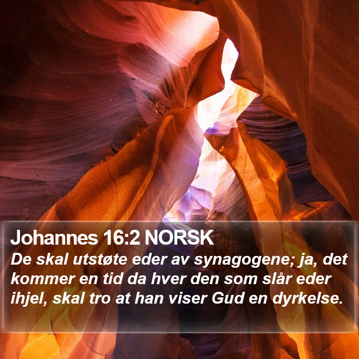 Johannes 16:2 NORSK Bible Study