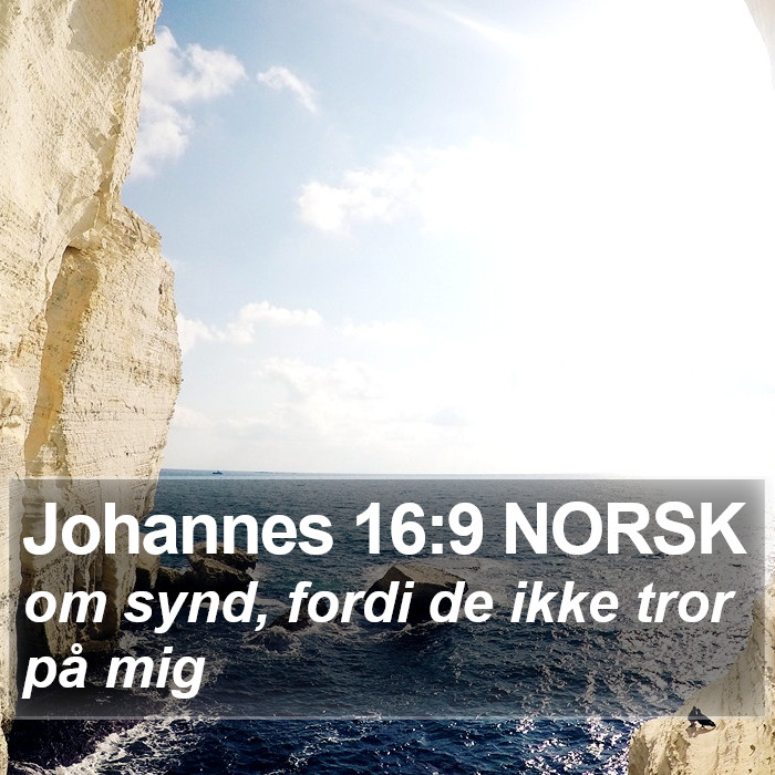 Johannes 16:9 NORSK Bible Study