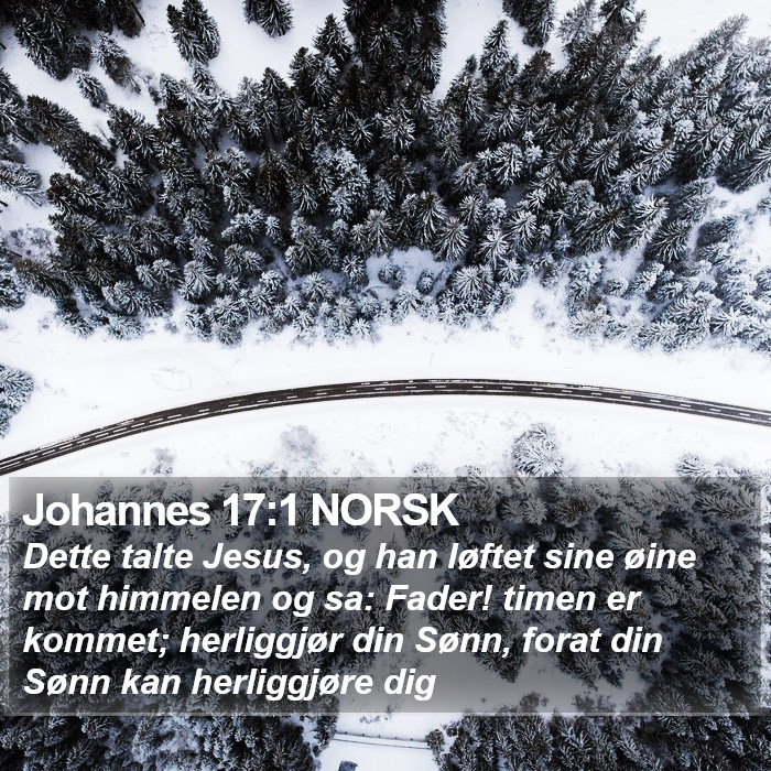 Johannes 17:1 NORSK Bible Study