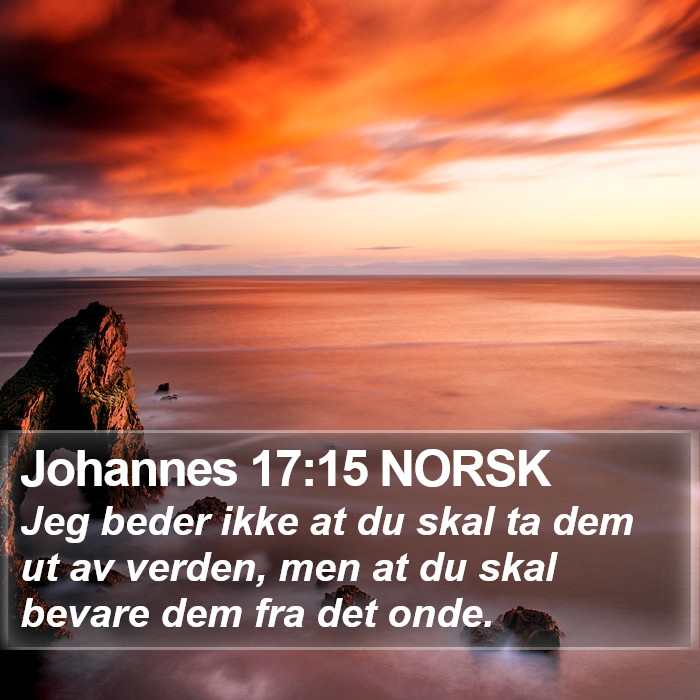 Johannes 17:15 NORSK Bible Study